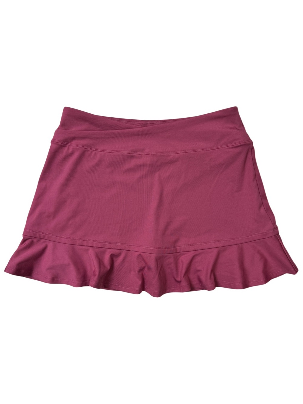 {Sincerely Jules} Pink Ruffle Hem Asymmetrical Waist Golf Skort Skirt WAS42